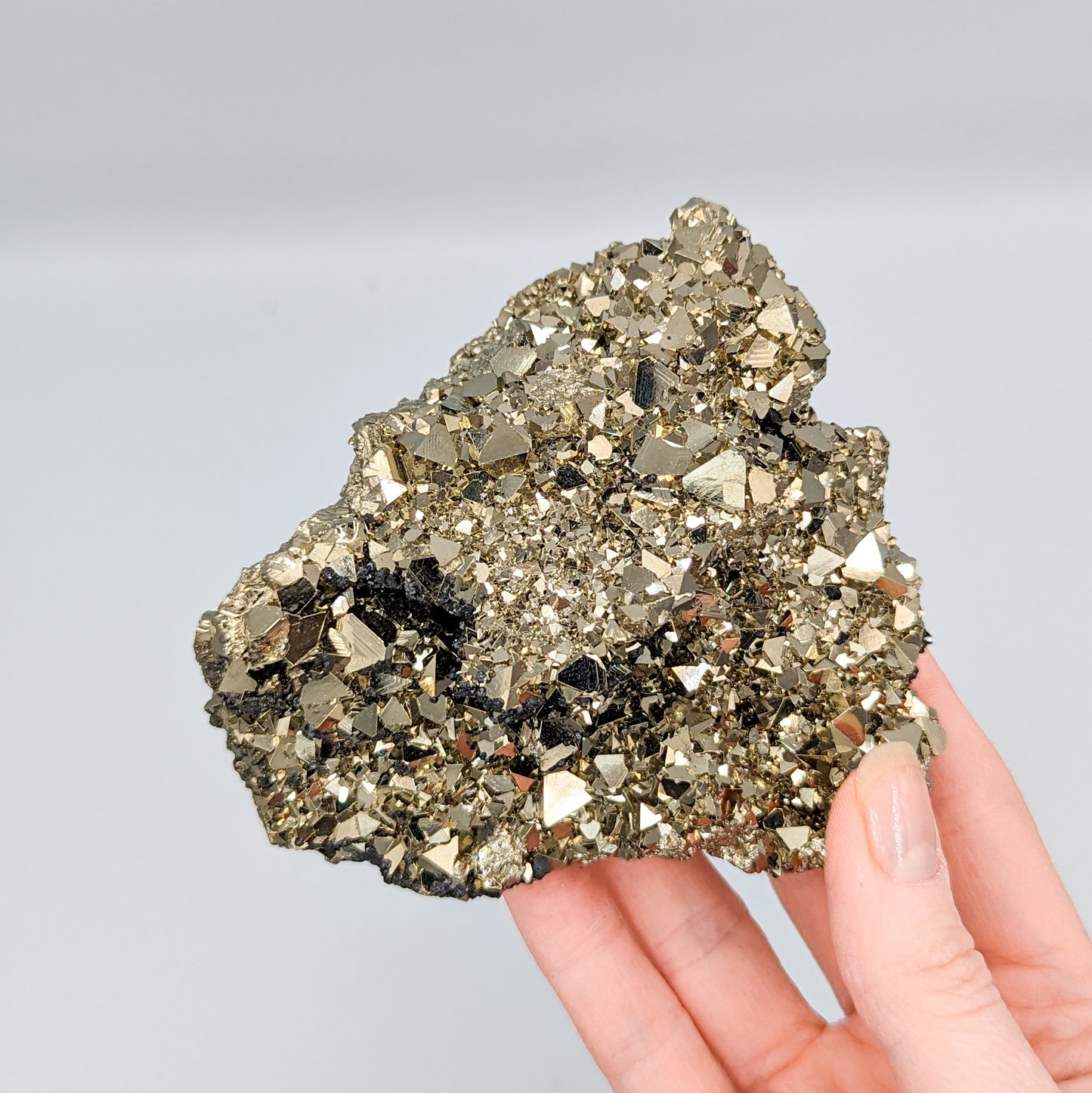 Pyrite Octahedral Cluster from Peru B