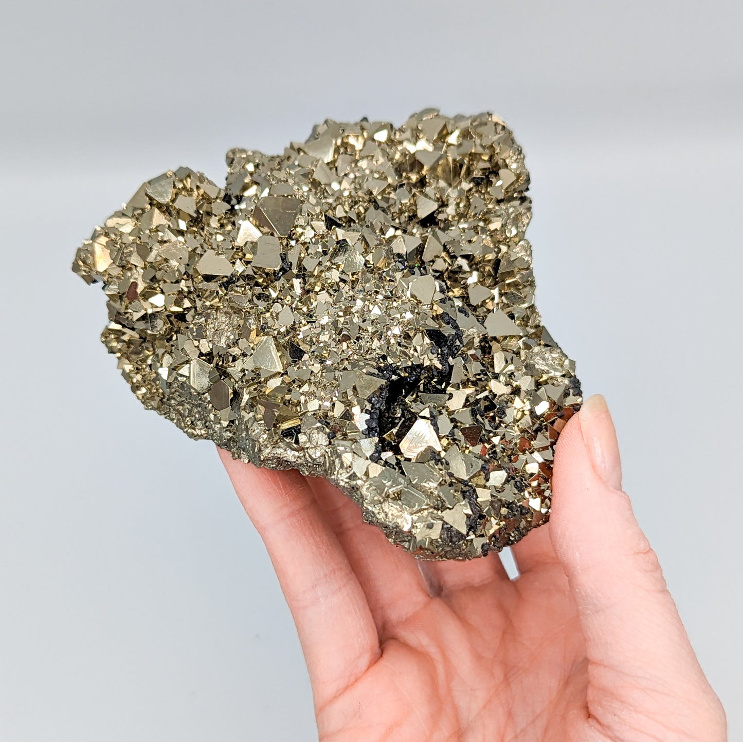 Pyrite Octahedral Cluster from Peru B