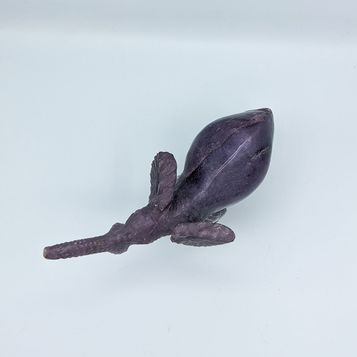 Lepidolite Elephant Carving B