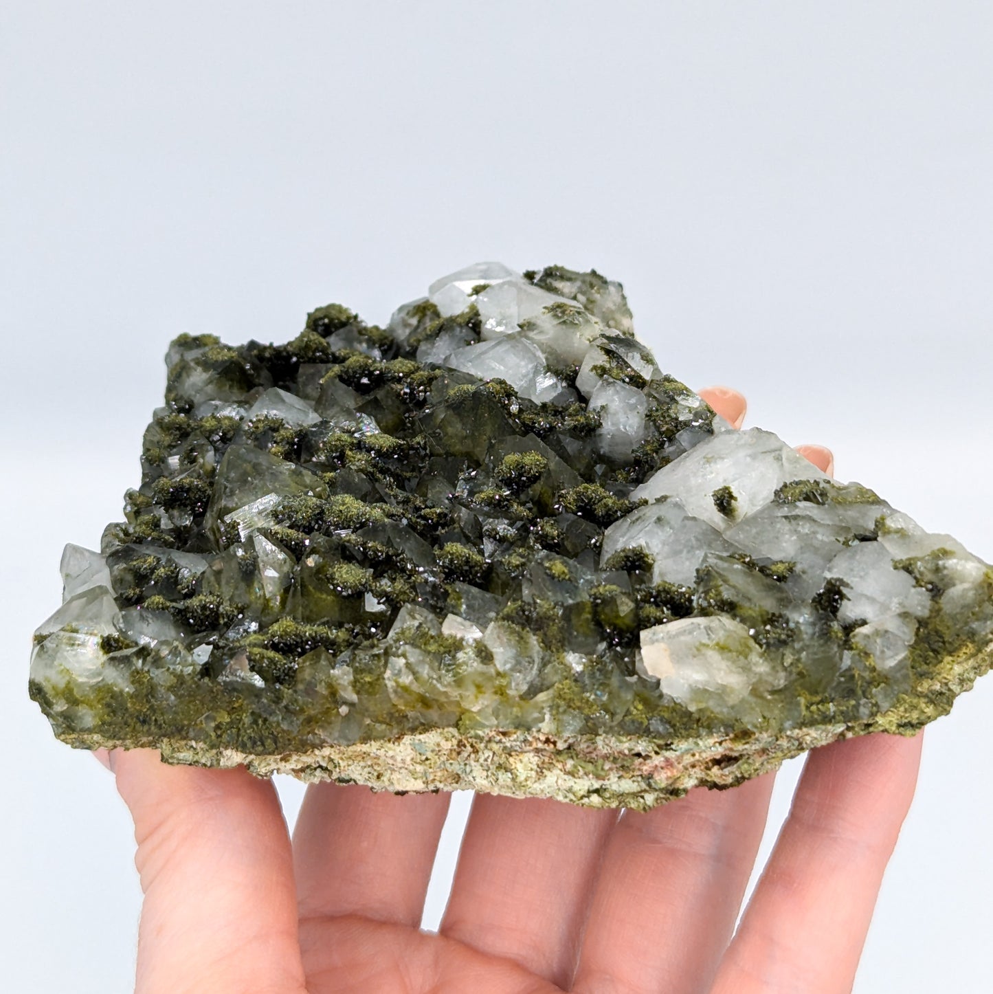 Forest Quartz with Epidote L