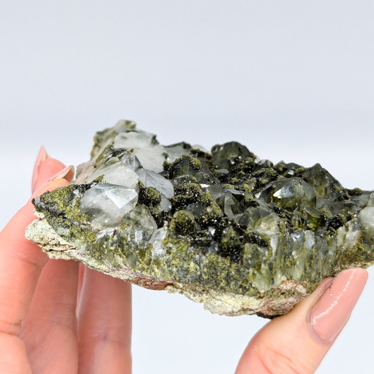 Forest Quartz with Epidote L