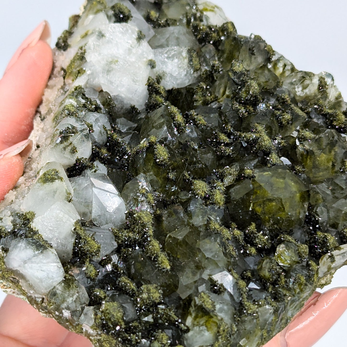 Forest Quartz with Epidote L