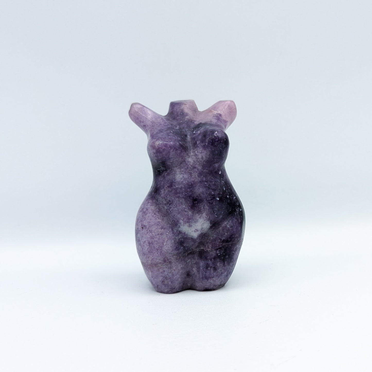 Lepidolite Goddess Carving H