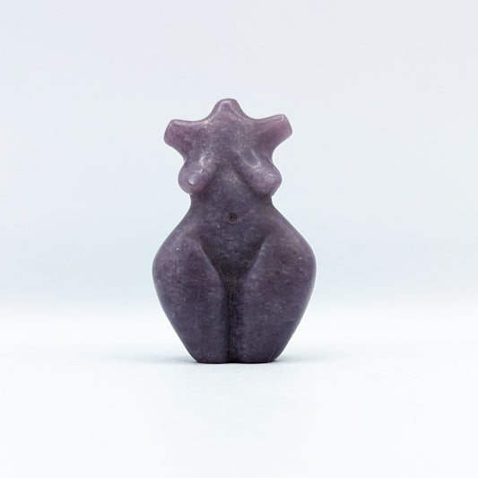 Lepidolite Goddess Carving J