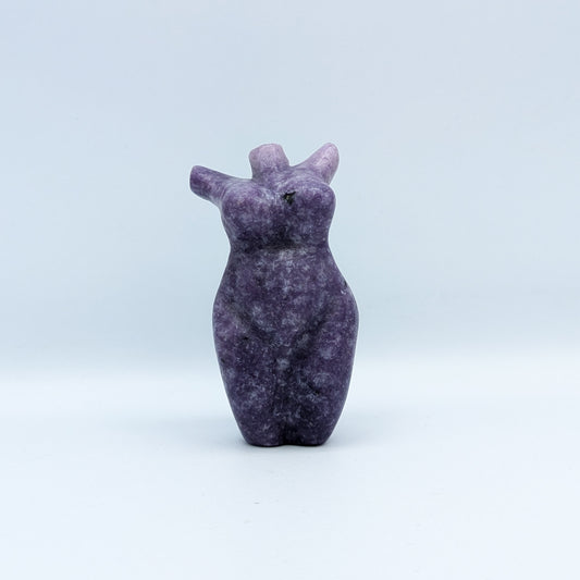 Lepidolite Goddess Carving E