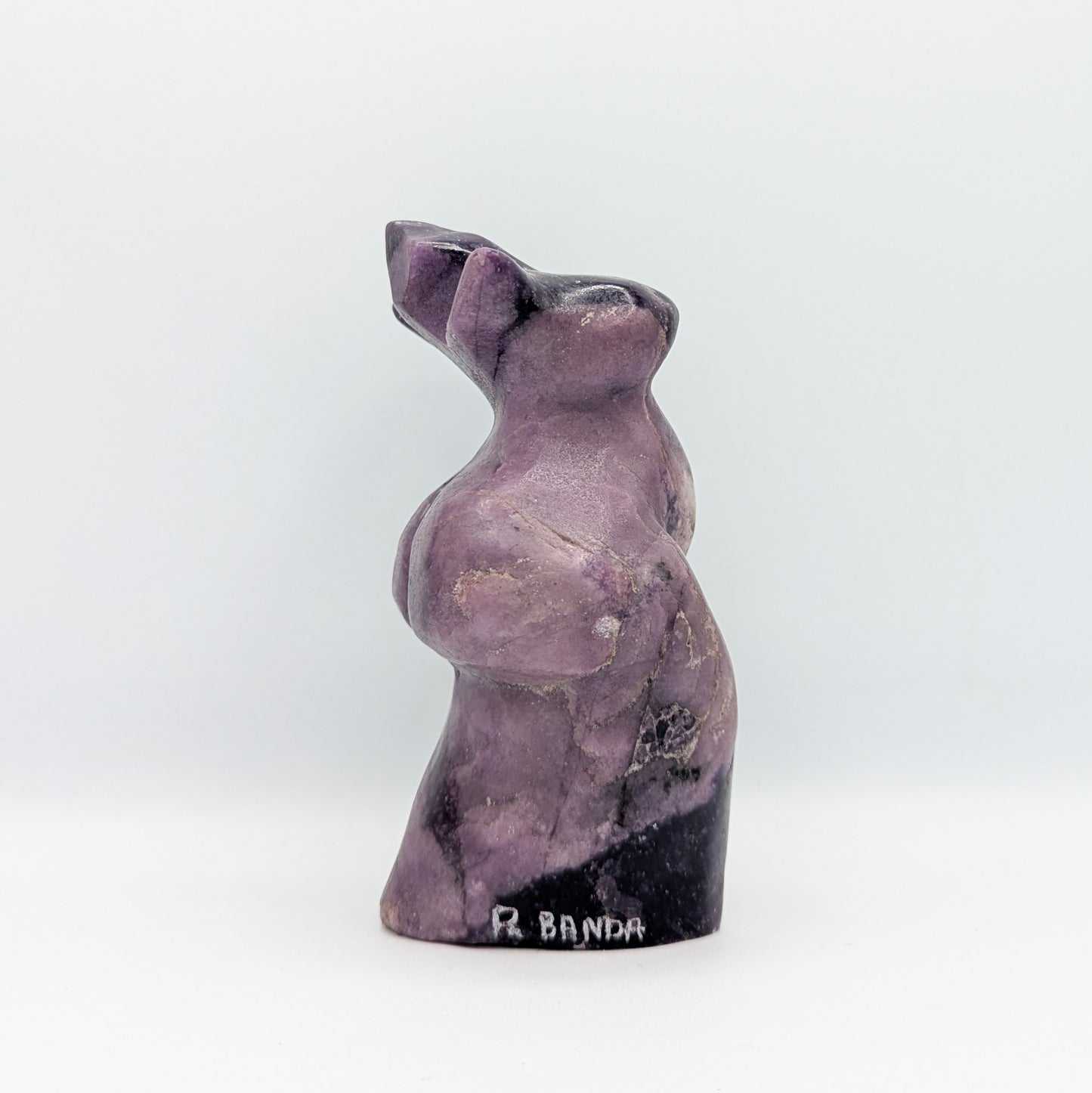 Lepidolite Goddess Carving F