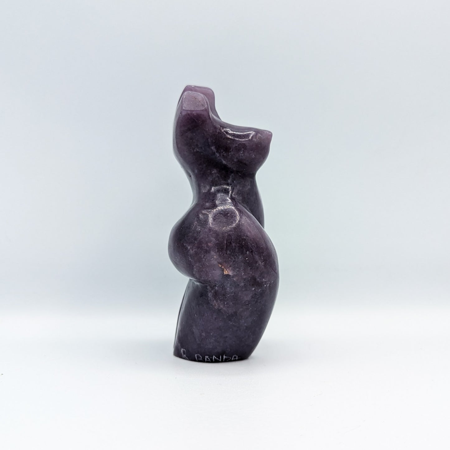 Lepidolite Goddess Carving F