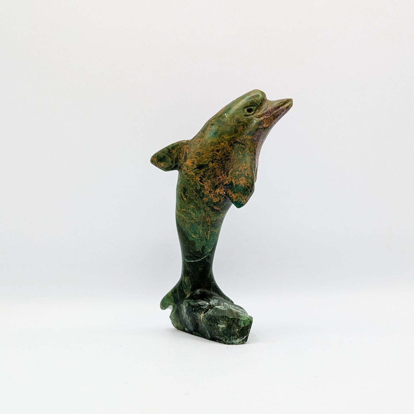 Verdite Dolphin Carving A