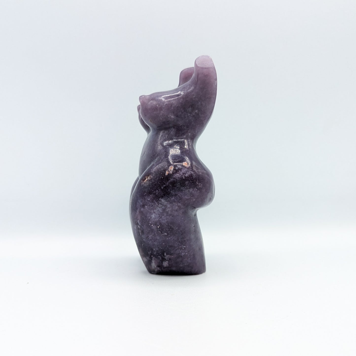 Lepidolite Goddess Carving F