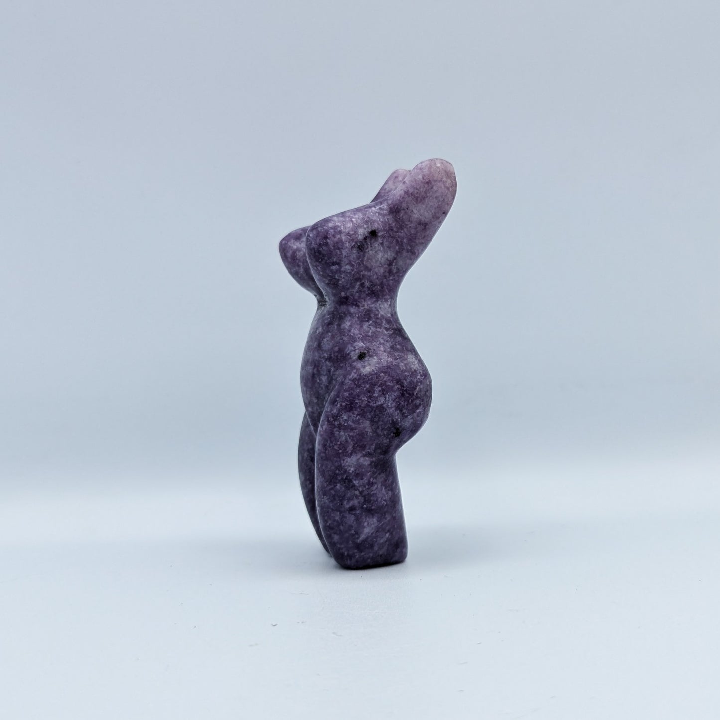 Lepidolite Goddess Carving E