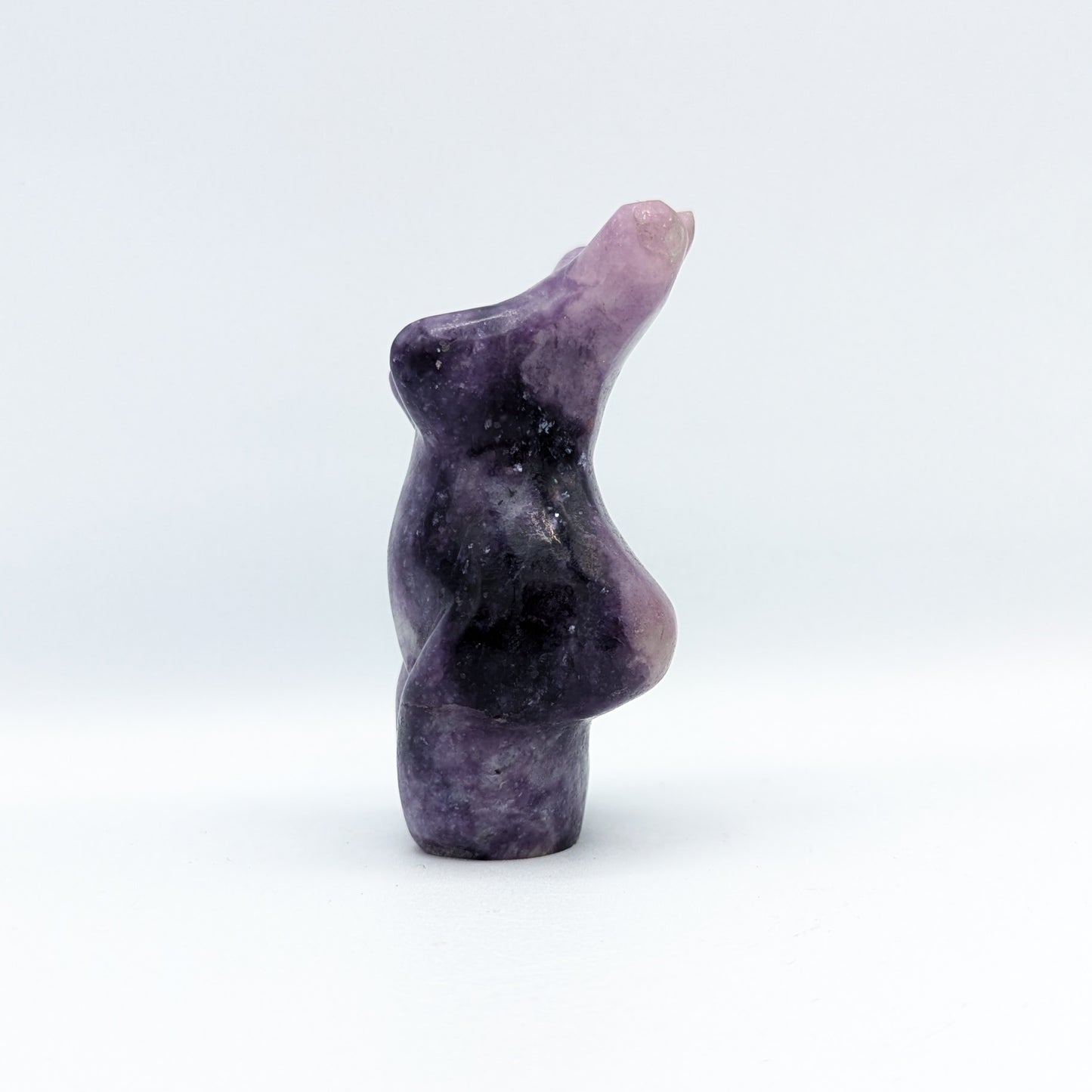 Lepidolite Goddess Carving H