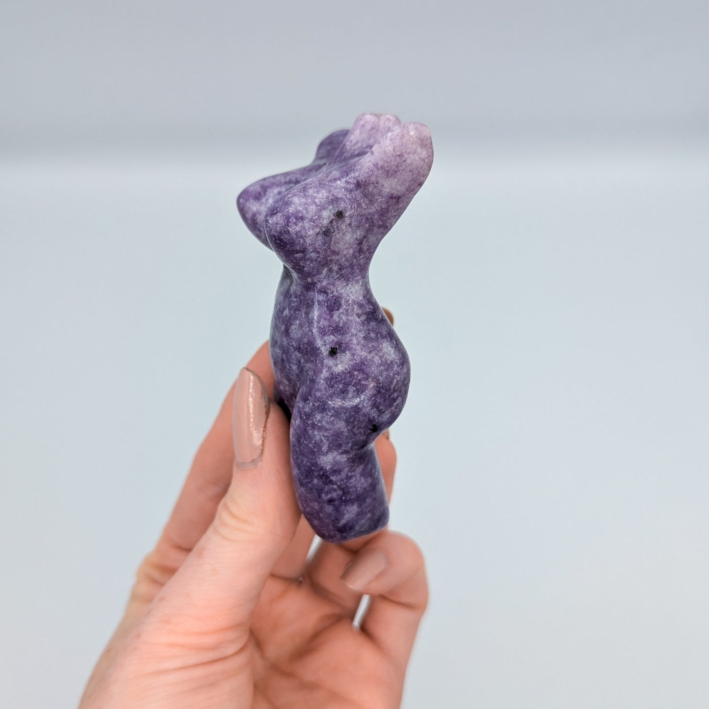 Lepidolite Goddess Carving E