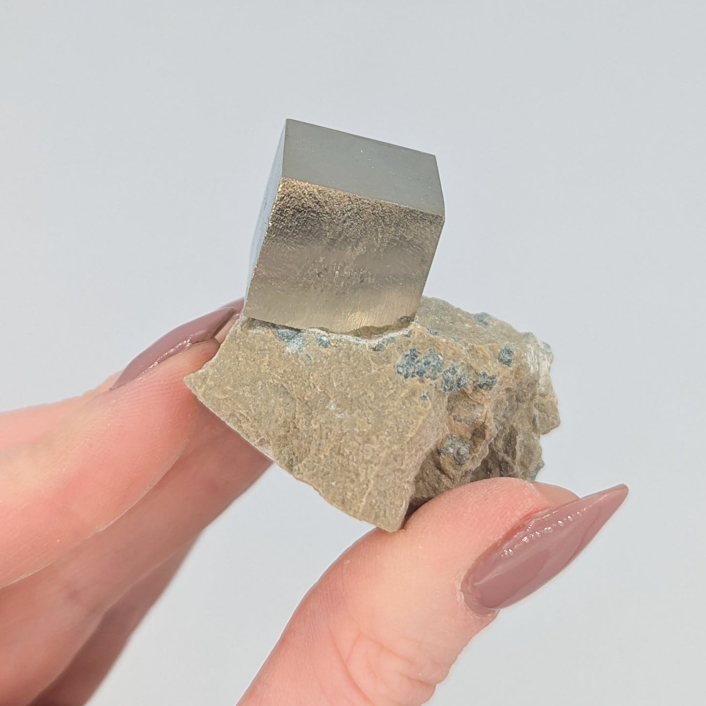 Pyrite Cube on Matrix B