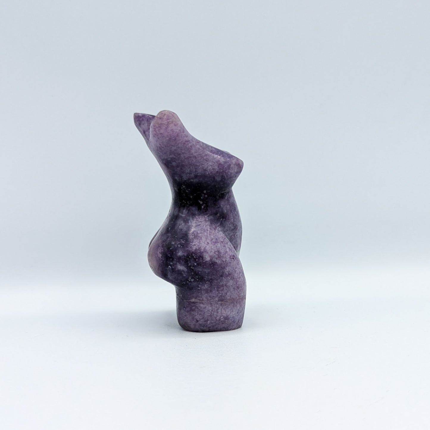 Lepidolite Goddess Carving H