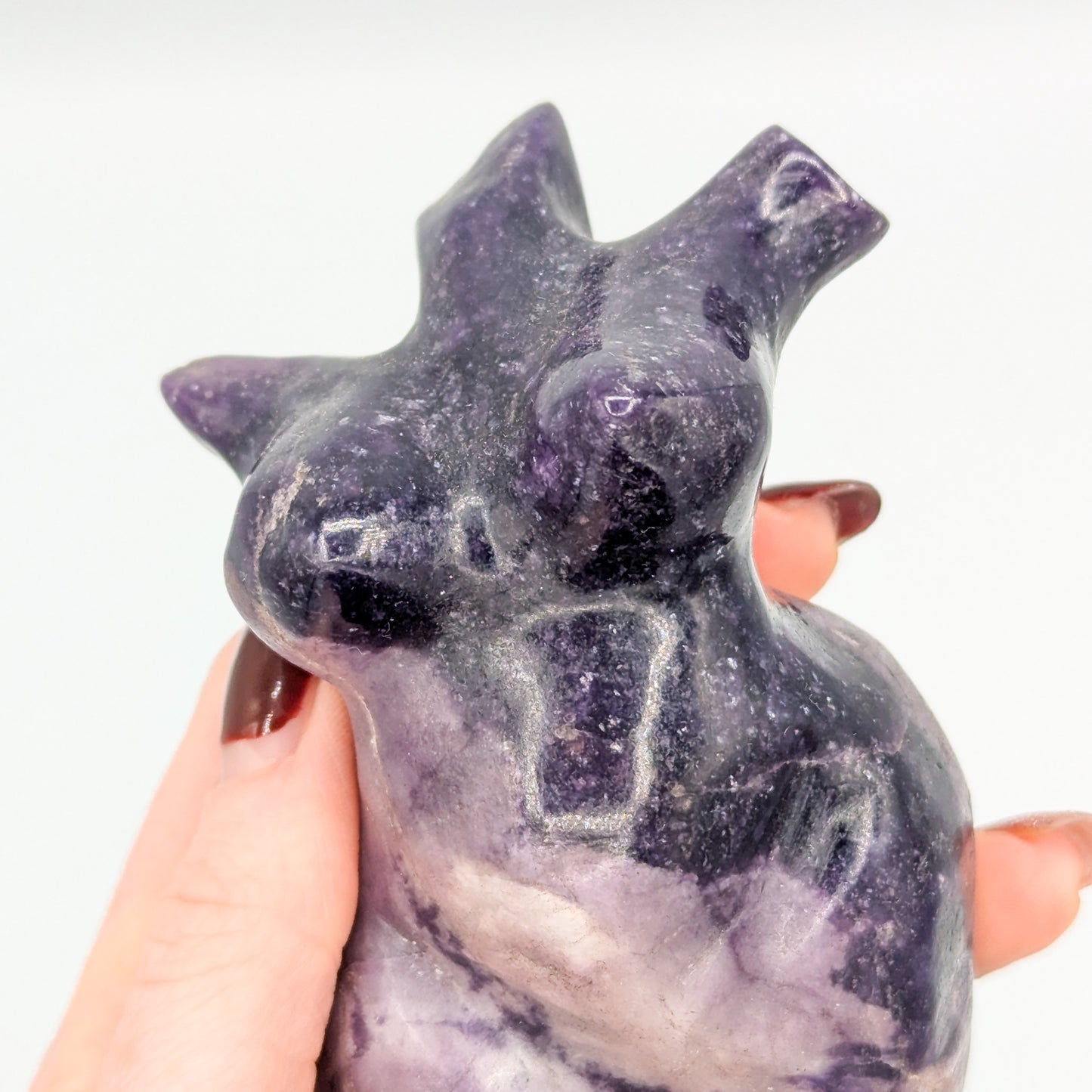 Lepidolite Goddess Carving F