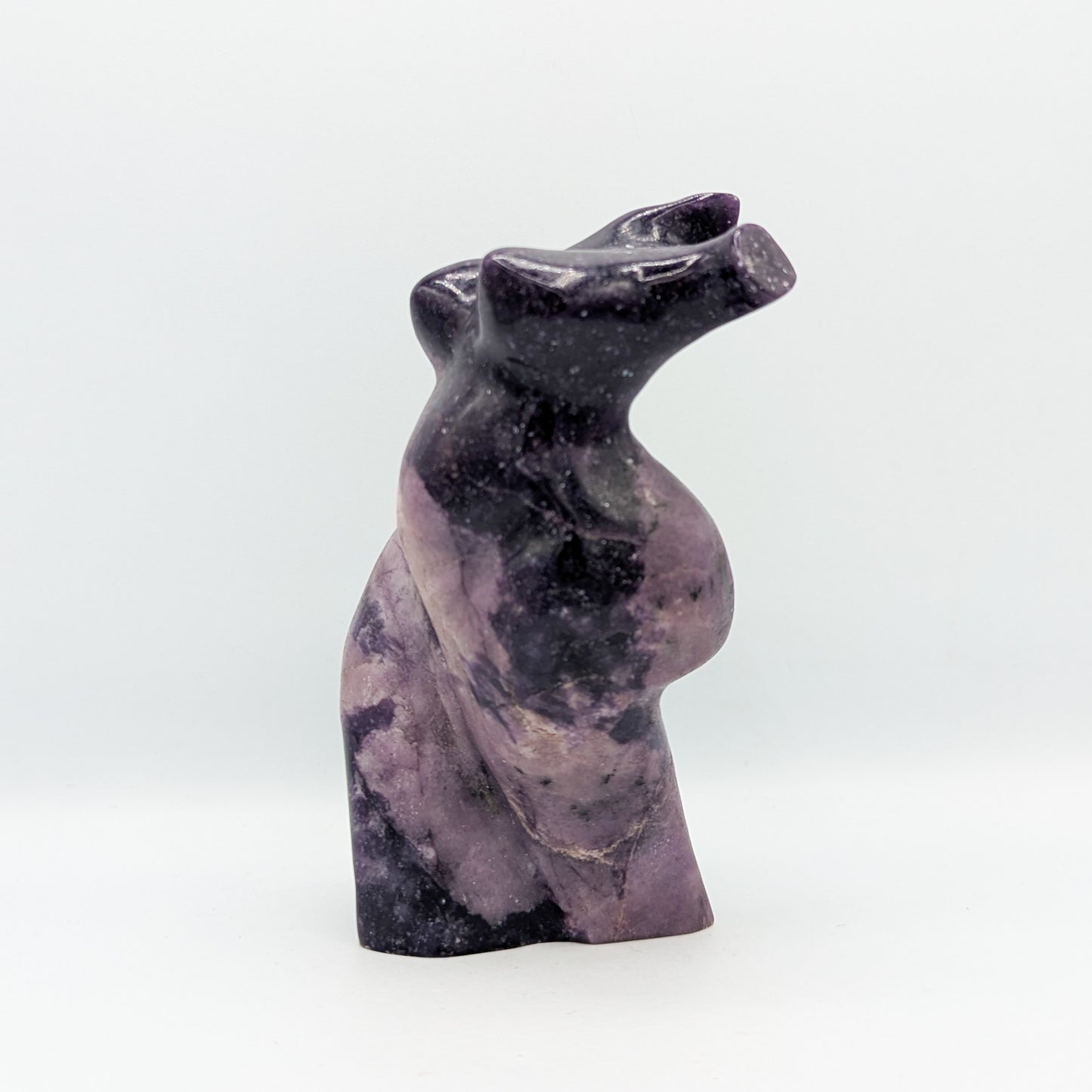 Lepidolite Goddess Carving F