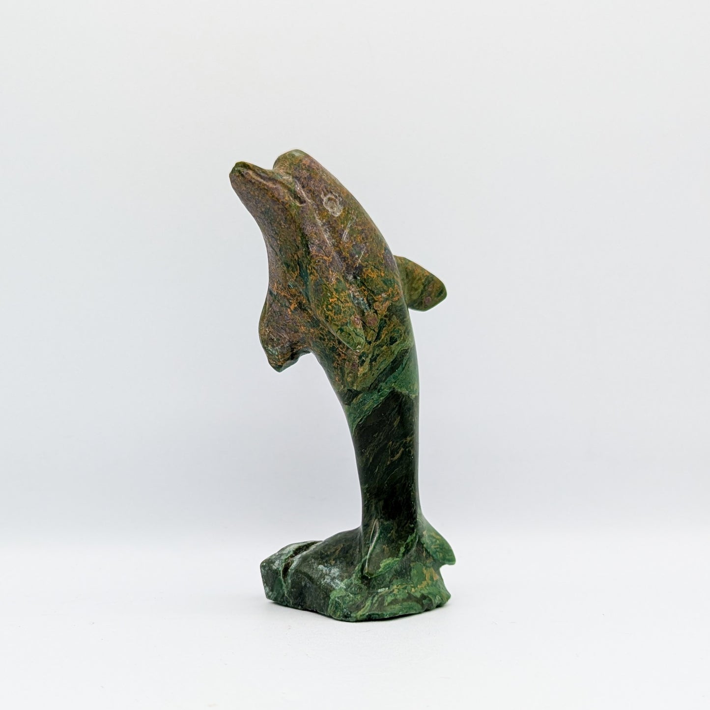 Verdite Dolphin Carving A