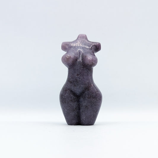 Lepidolite Goddess Carving D