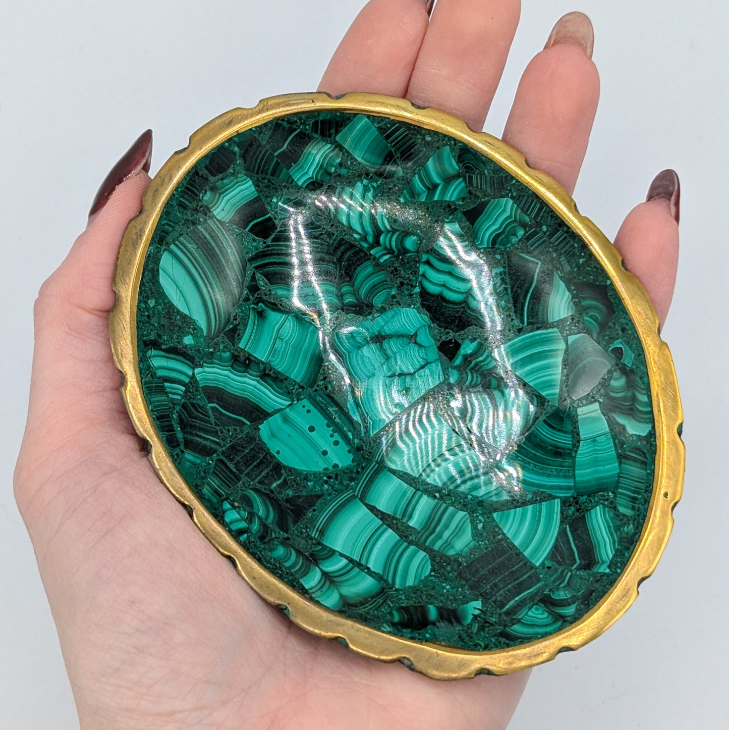 Malachite Polished Bowl A