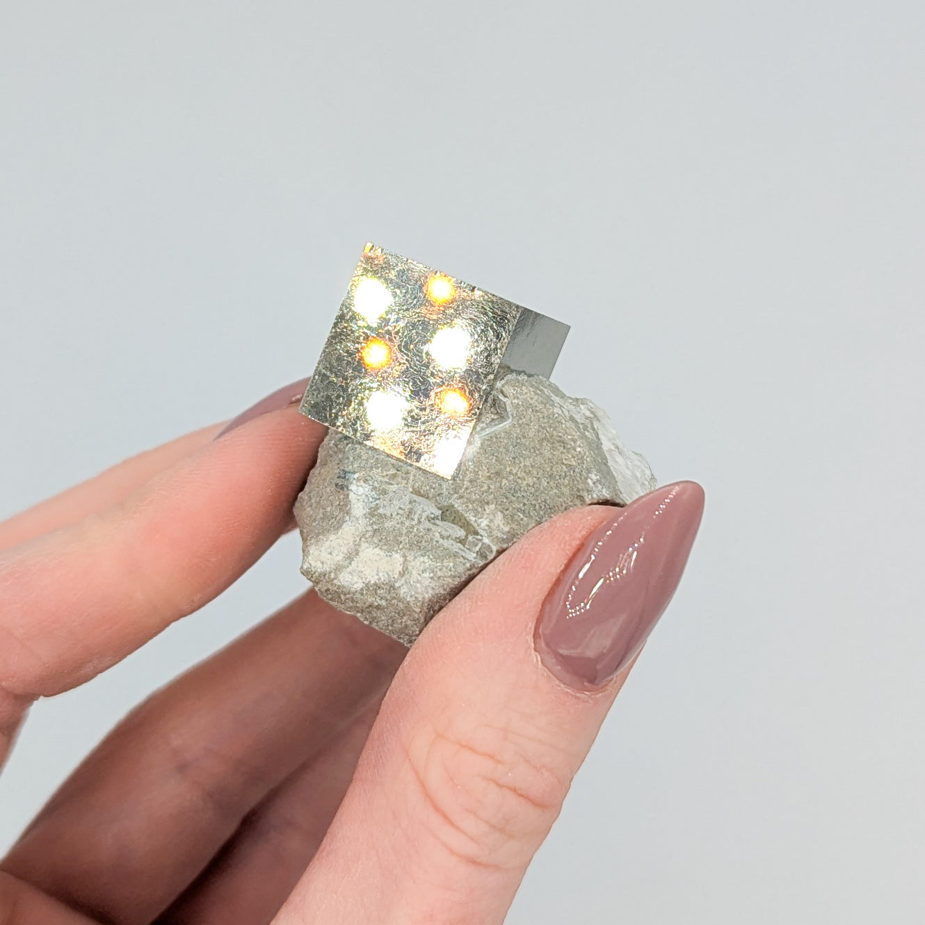 Pyrite Cube on Matrix D